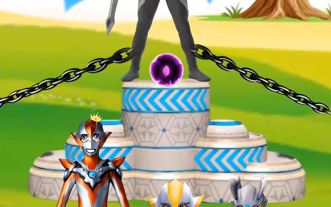 赛罗怎么被石化了,还被铁链绑住了#奥特曼#小朋友#儿童动画#益智动画