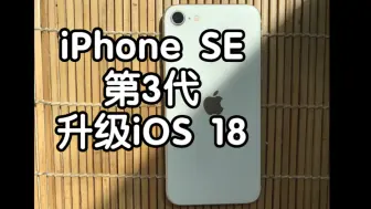 Descargar video: iPhone SE 第3代升级iOS 18( ͡° ͜ʖ ͡°)