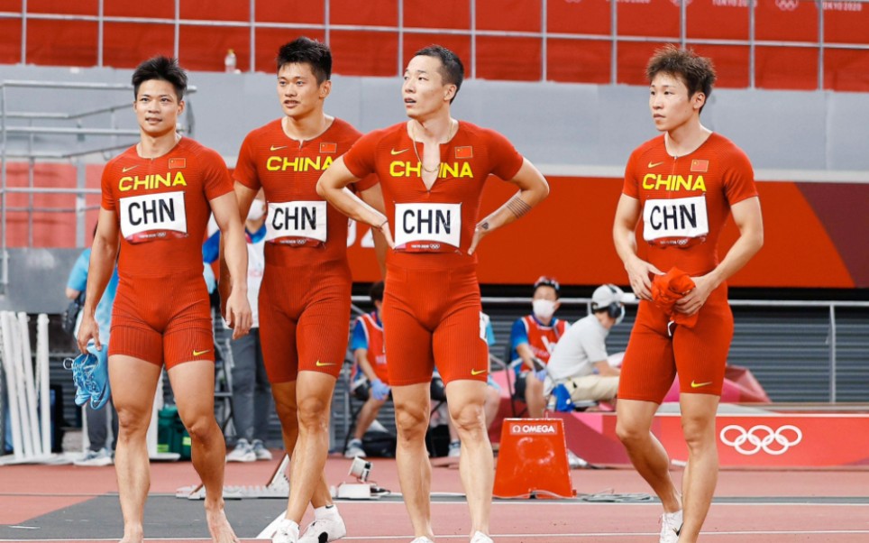 [图]苏神领衔中国男子4x100米接力TOP8 央视高燃解说