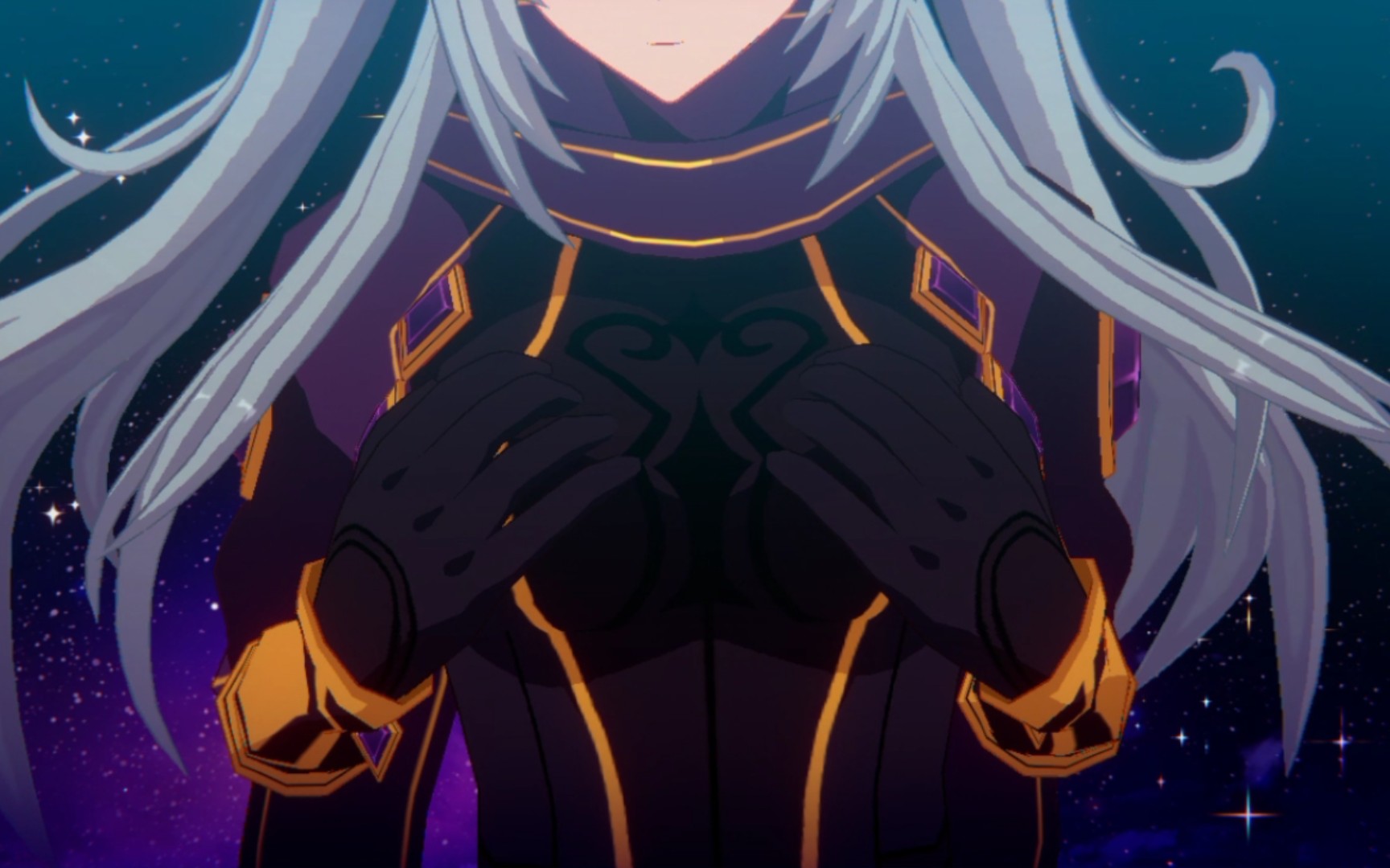 影之实力者手游角色待机画面#伊普西隆(17岁 黑衣)