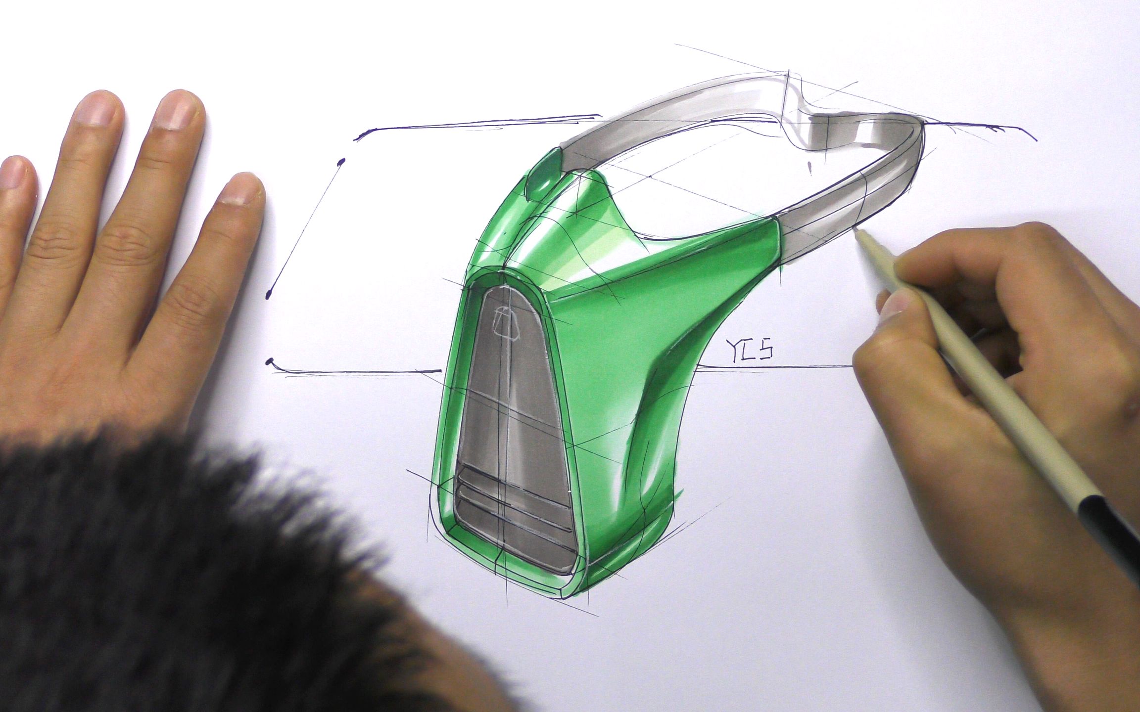 每天练习10分钟,慢慢变成高手,防毒口罩产品手绘【远川绘·工业设计