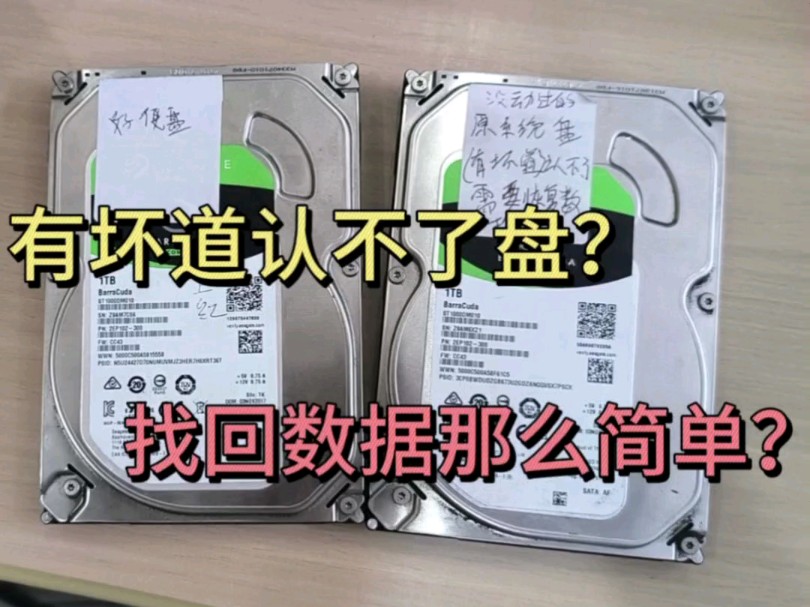 有坏道认不了盘?找回数据那么简单?哔哩哔哩bilibili