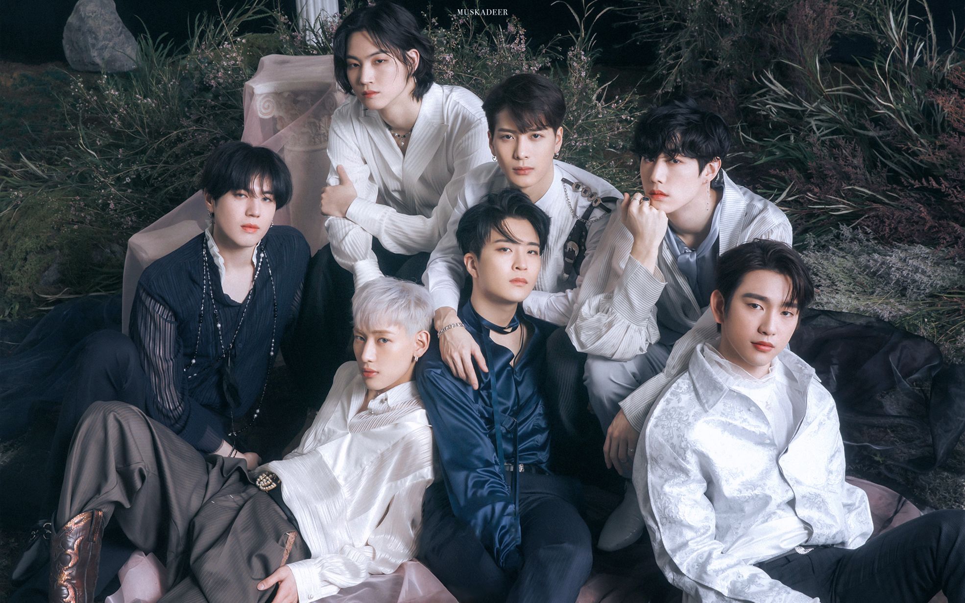 【got7】got7最新回归专辑《dye》主打 not by the moon mv和舞台