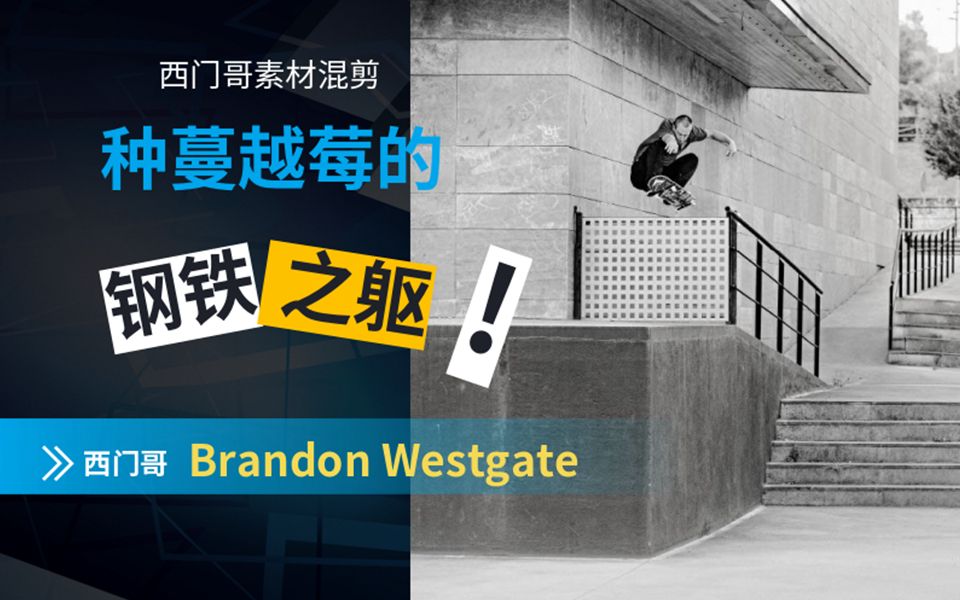 种蔓越莓的钢铁之躯Brandon Westgate(西门哥)滑板素材混剪哔哩哔哩bilibili