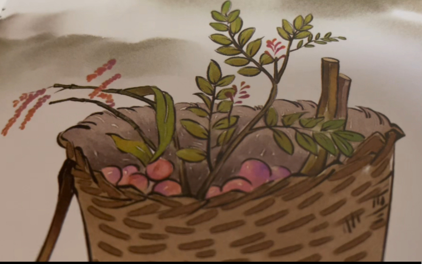 读中国经典故事绘本《神农尝百草》