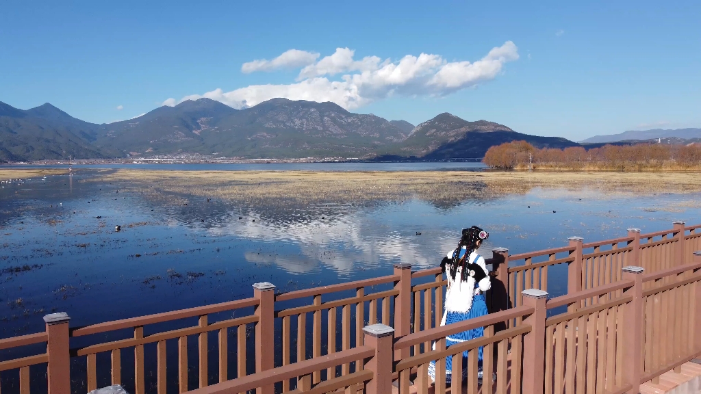 丽江拉市海,一个浪漫的地方,冬天有候鸟在这里栖息,人与自然的和谐