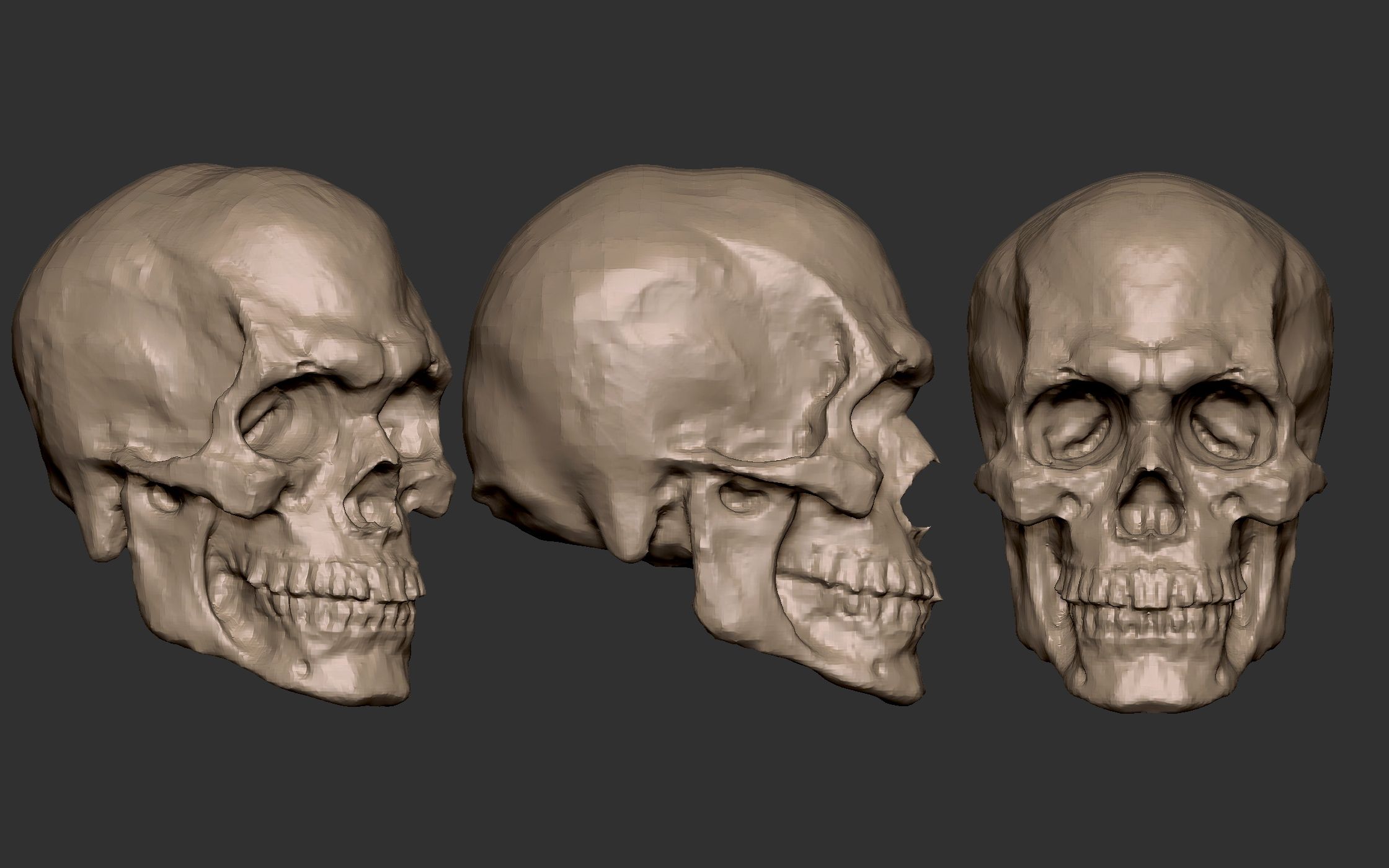 【必入】zbrush新手教程 人头雕刻零基础教学视频-人物角色建模教程