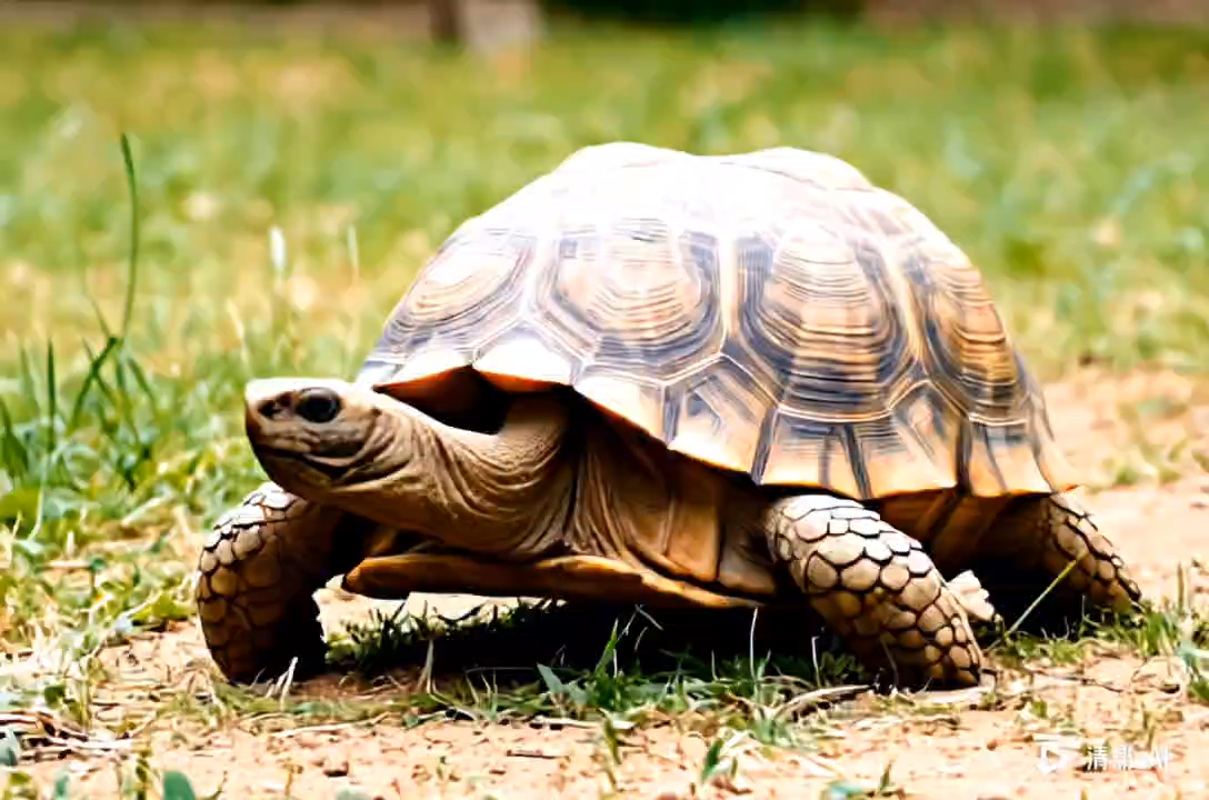 清影ai,可爱的小乌龟在爬行