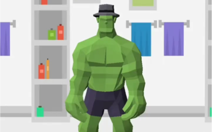 绿巨人身上好脏啊!