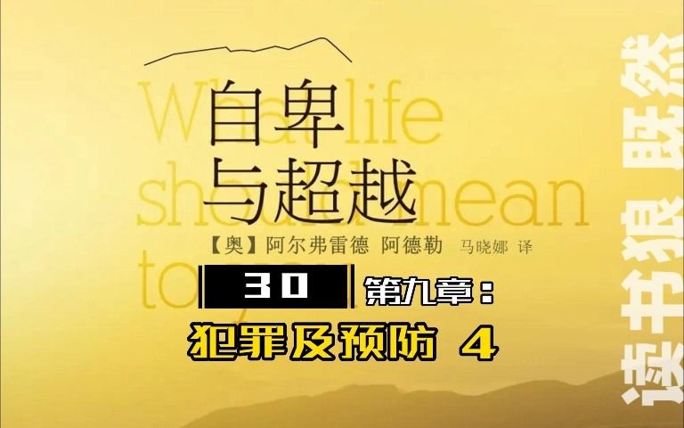 30【自卑与超越】9.4 犯罪及预防哔哩哔哩bilibili