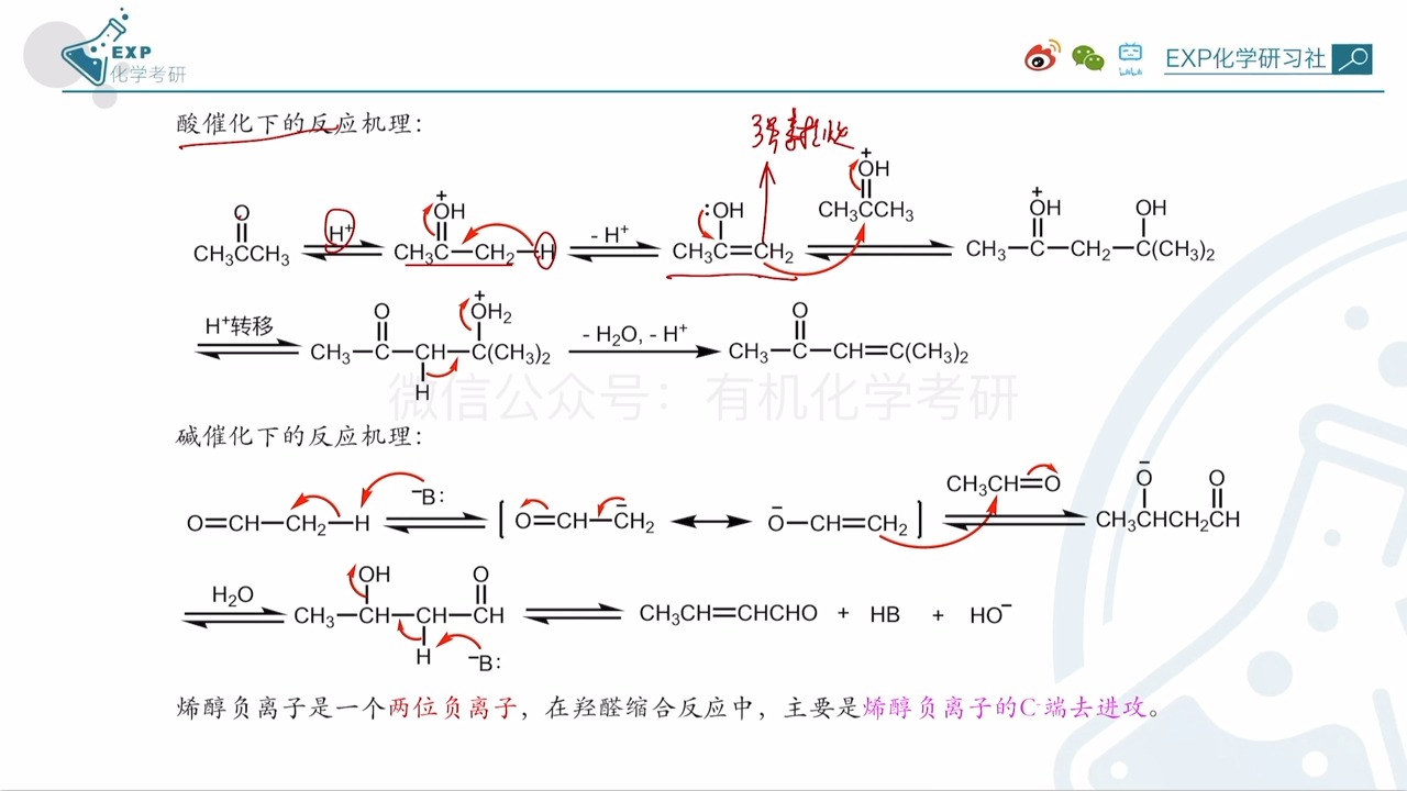 羟醛缩合反应机理图解图片