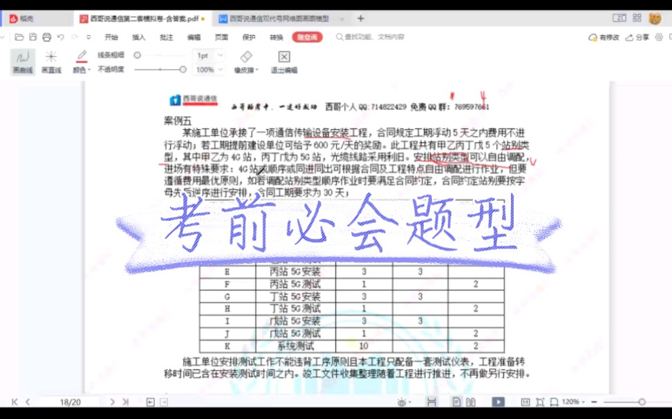 西哥助考中一建好成功 一建通信与广电案例5 双代号网络图新题型 考前必会 听懂悟透啥也不怕了 西哥只能帮到大家这里了 接着来20天 加油加油哔哩哔哩...