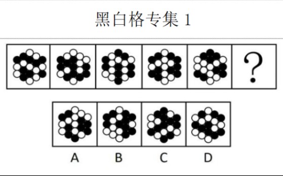 黑白格分类1:黑球数量(19种分类)哔哩哔哩bilibili