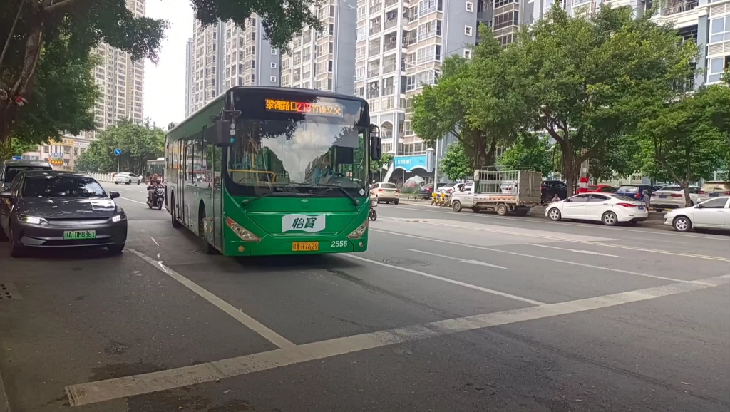 【南宁公交pov61中通客车】南宁邕城公交219路上行[富德翠湖路口北