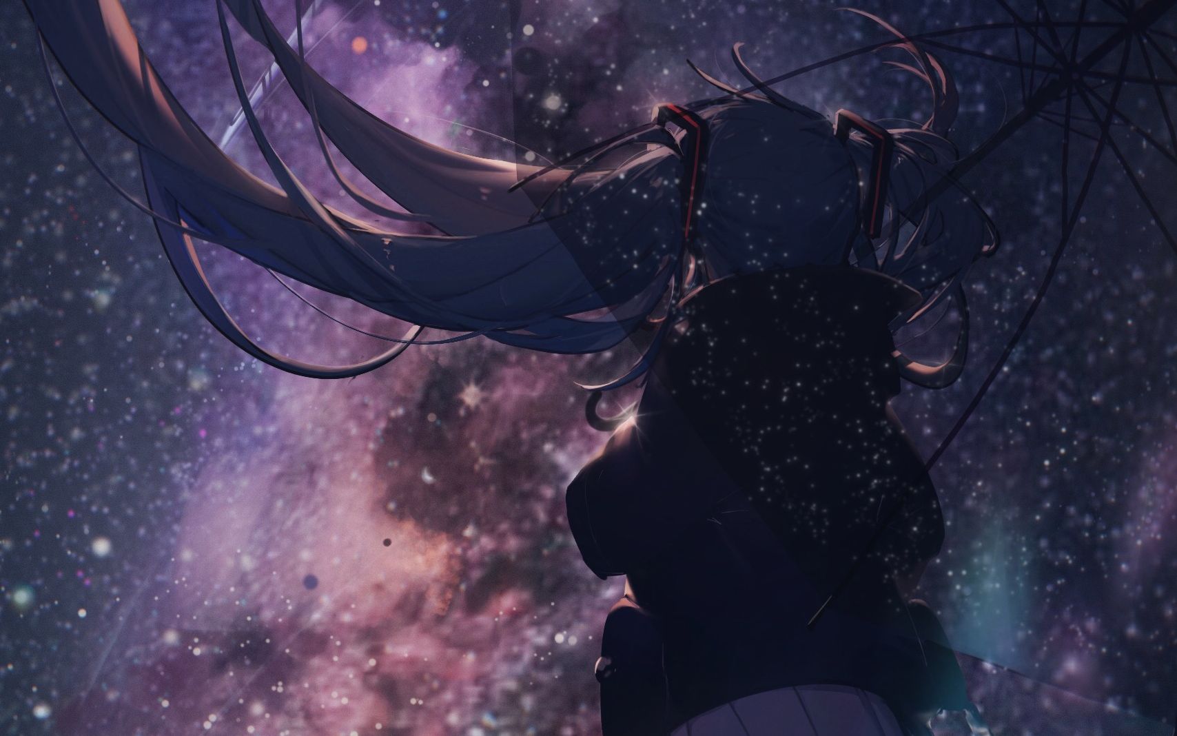 初音未来壁纸星空图片