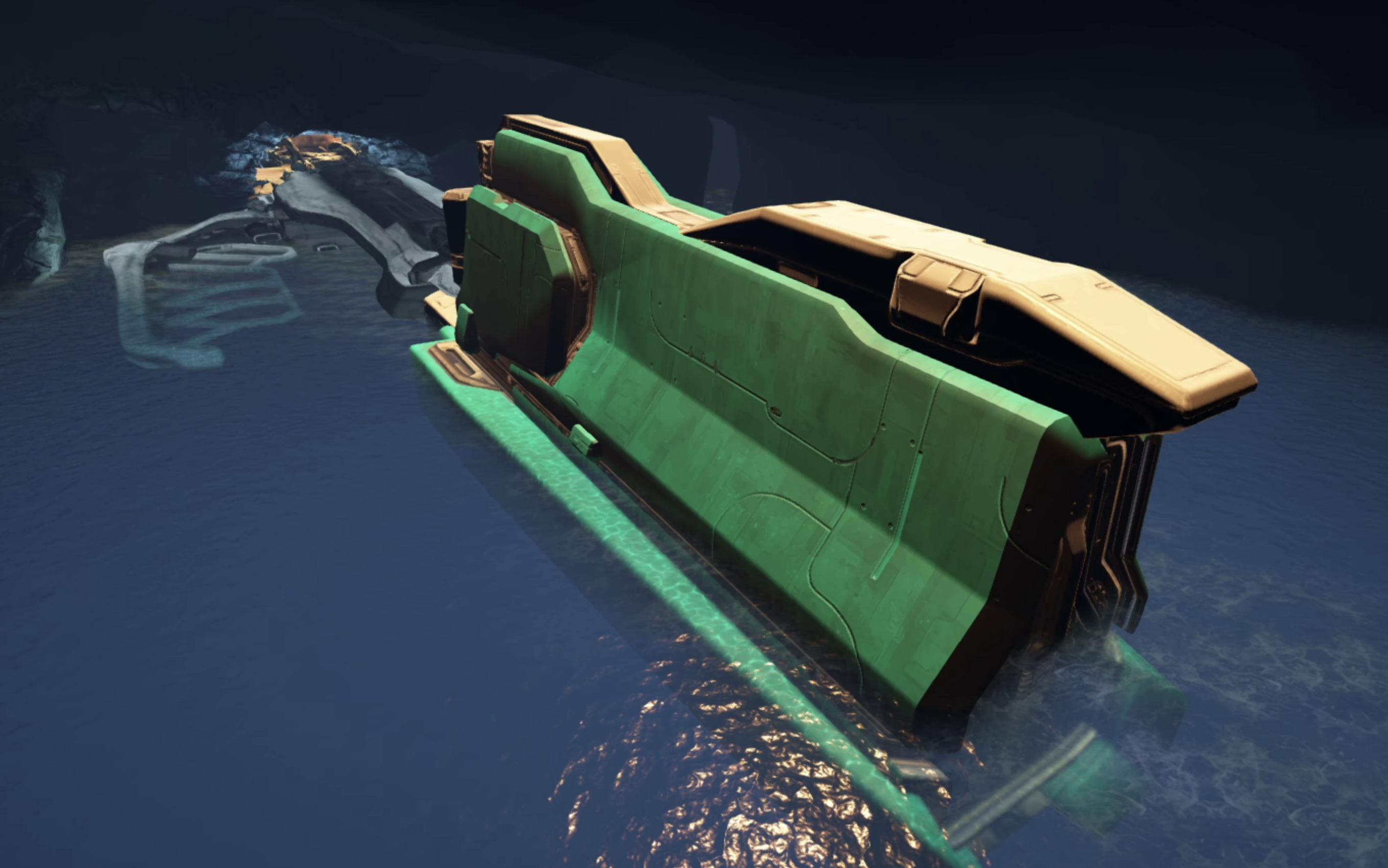 warframe 漂泊者营地里的大飞船