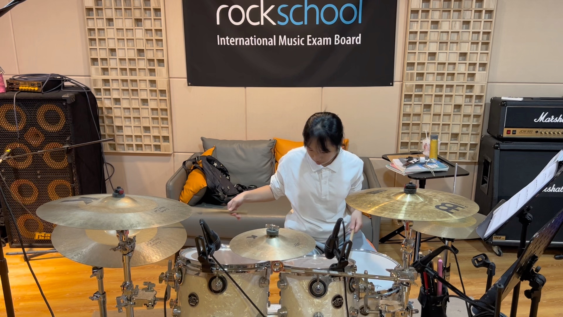 drum&bass #赖钶静钶架子鼓日常练习#架子鼓 #课堂随拍 #一起学打鼓