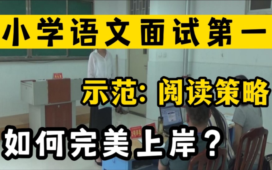 [图]评委解读:小学语文教师面试-试讲:阅读策略单元