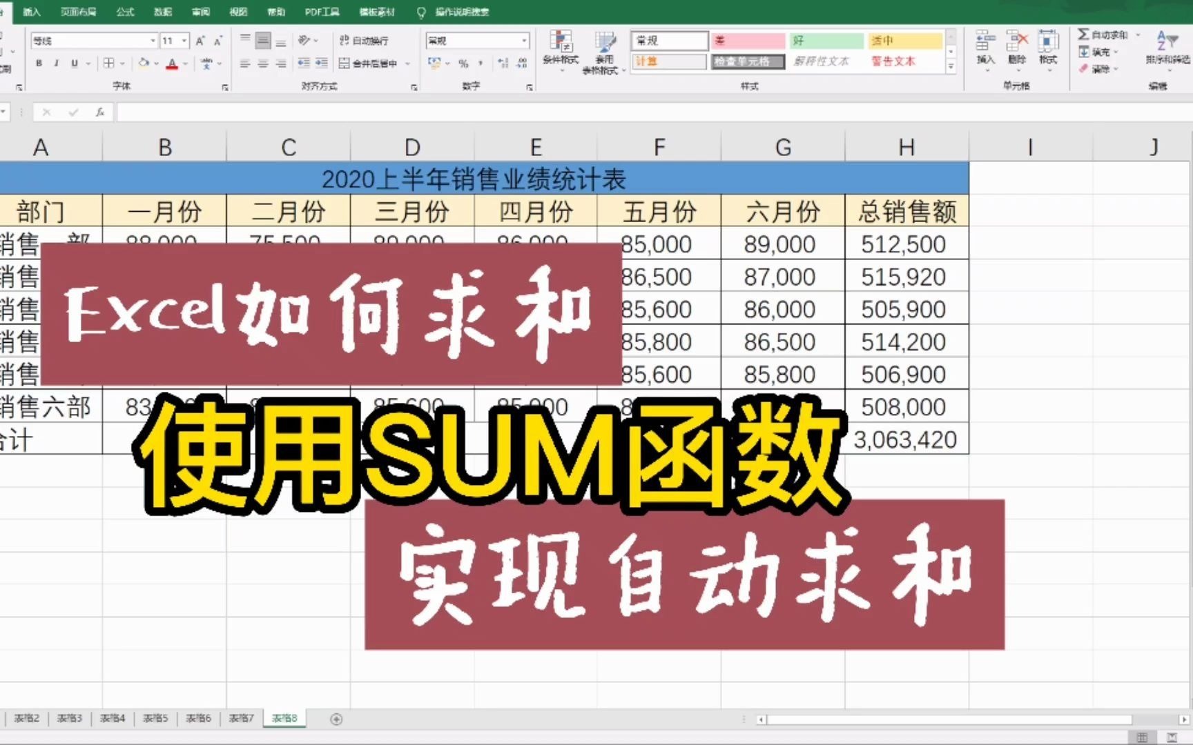 Excel表格如何求和,我分享小知识啦~带你了解常用到的求和函数哔哩哔哩bilibili