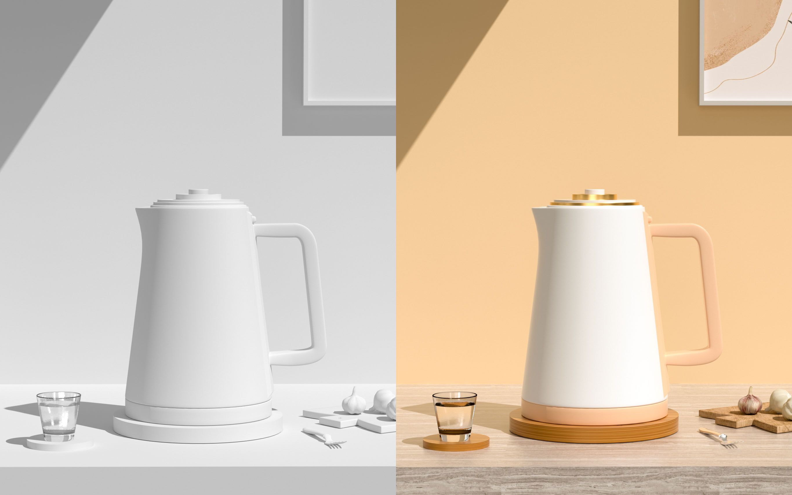 c4d电商设计热水壶产品建模b站最新c4d电商教程