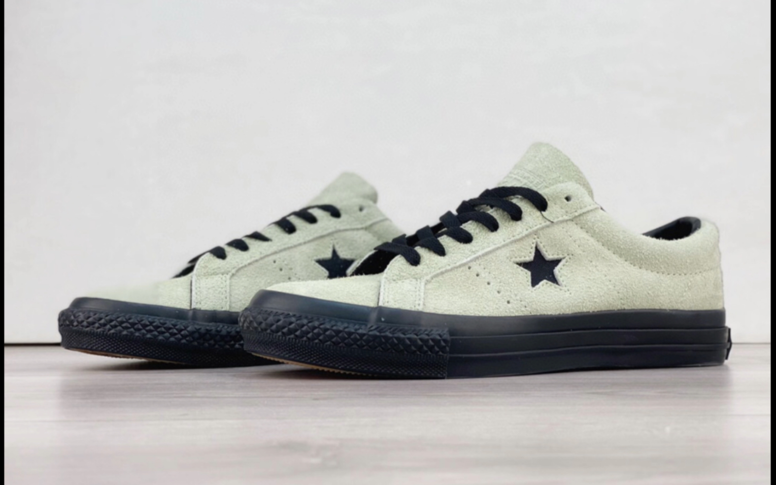 匡威 converse one star pro 黑绿粉木村复古滑板鞋a05267c