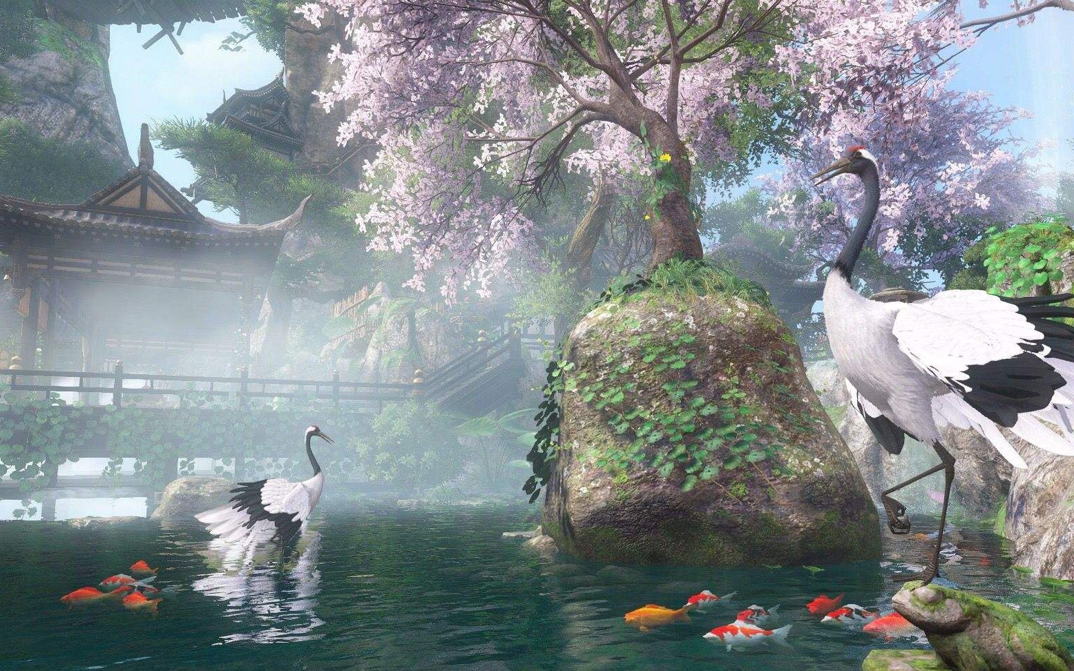 逆水寒镜湖游玩