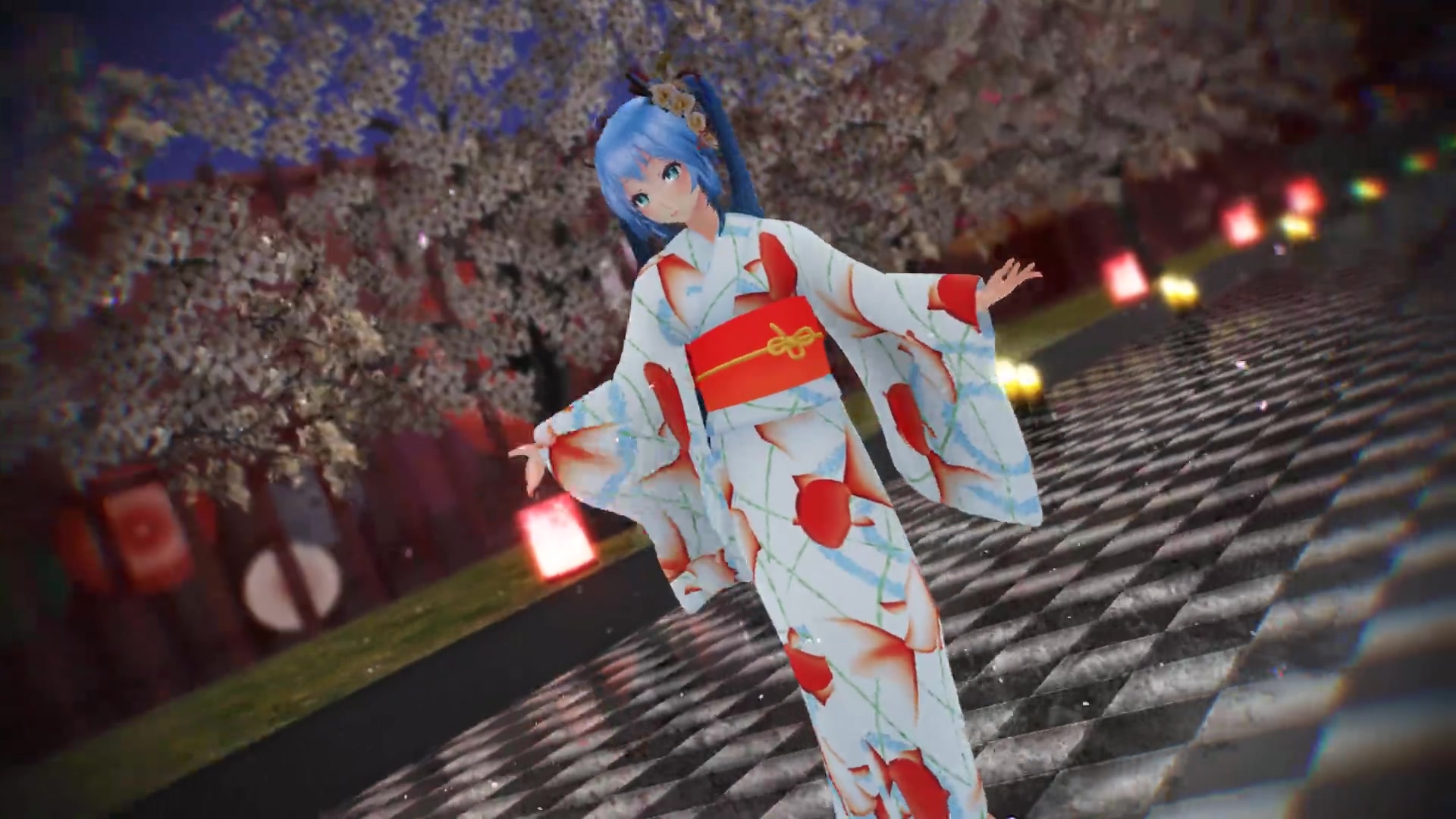 [图]【MMD浴衣MIKU】将欲沉醉于此朦胧夜色『Tokio・Funka』