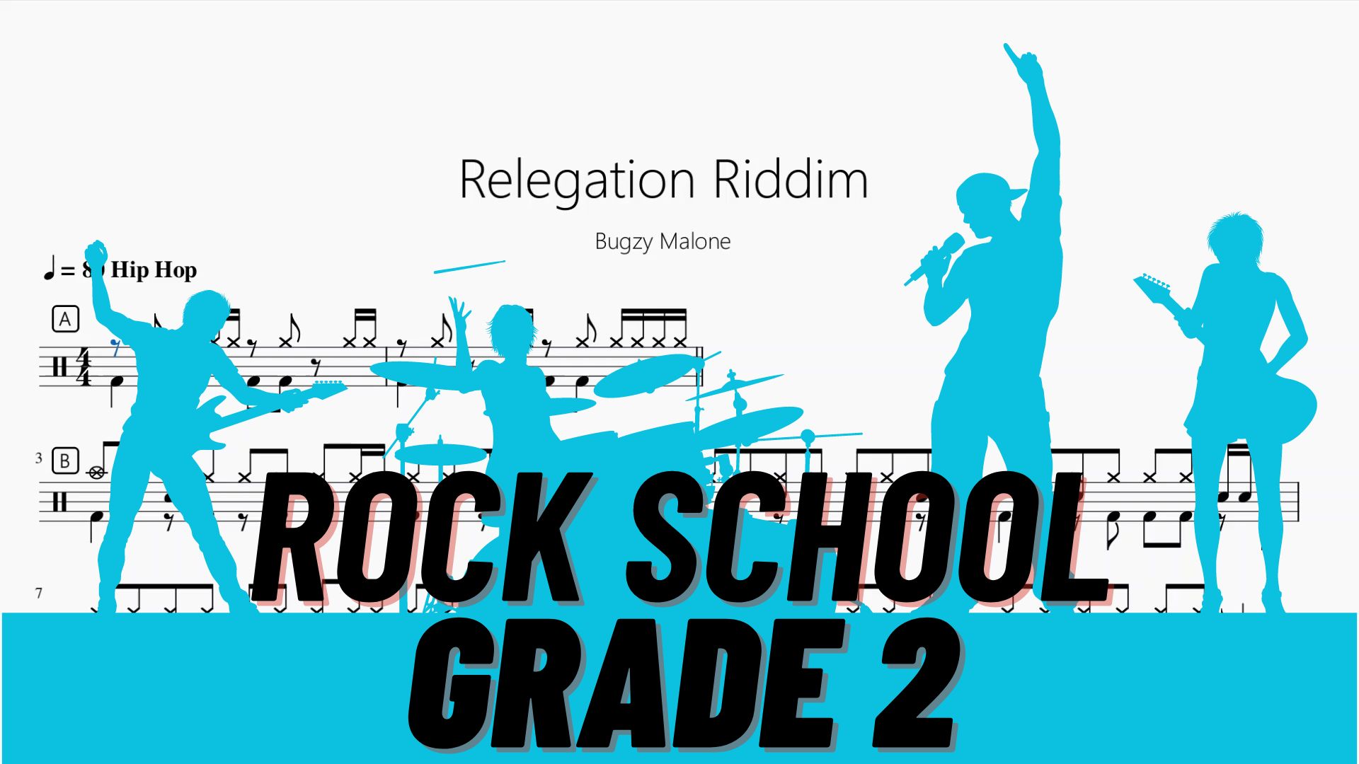 [图]Relegation Riddim【Rock school Lv2】动态鼓谱