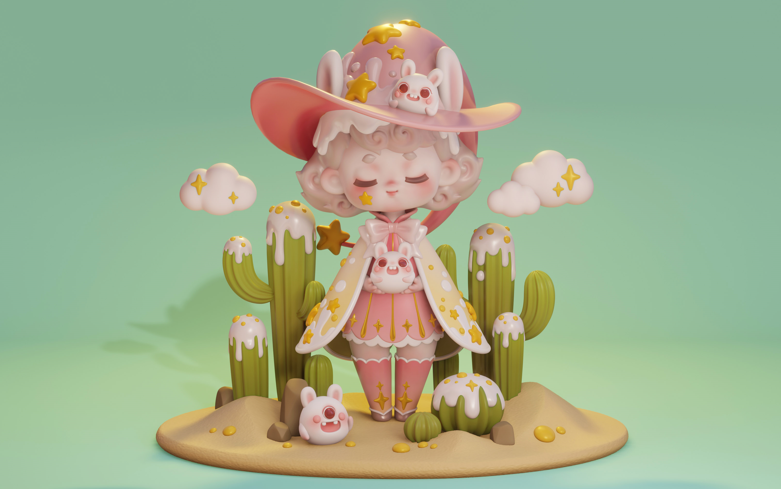 zbrushq版潮玩全流程建模分享附慢速