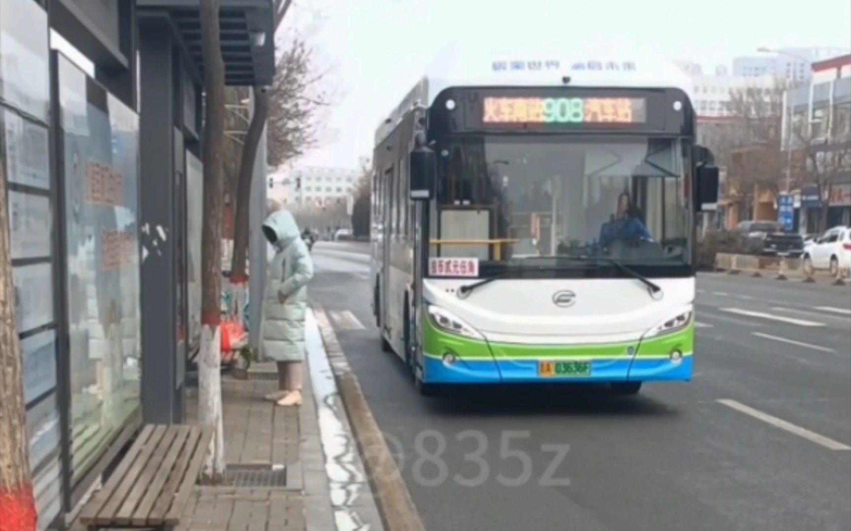 太原公交908路氢能源新车
