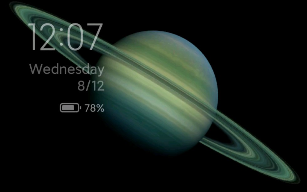 小米超级壁纸土星环