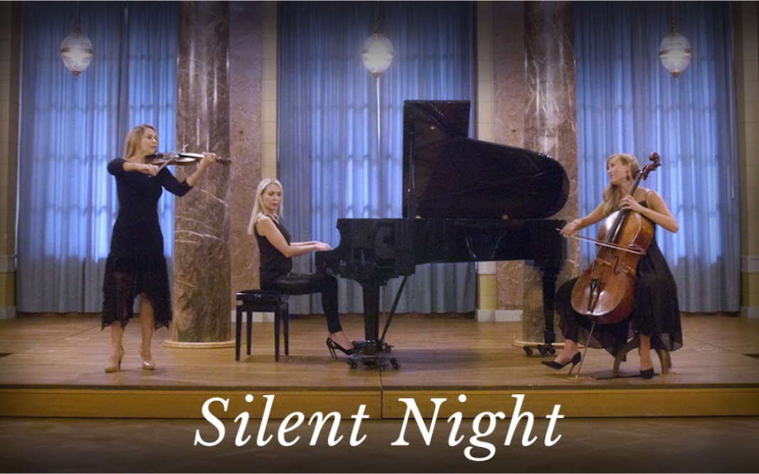 平安夜美丽的圣诞节器乐 & 大提琴 小提琴 钢琴 SILENT NIGHTBeautiful ChristmasViolin Cello Piano哔哩哔哩bilibili