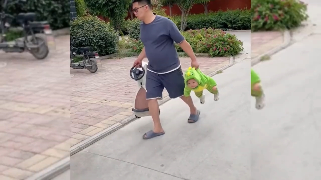 盘点爸爸带娃爆笑名场面