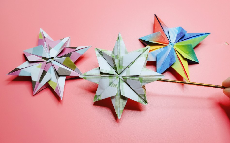 折纸教程:你那里下雪了吗?你心中冬天里的雪花是什么样子的?