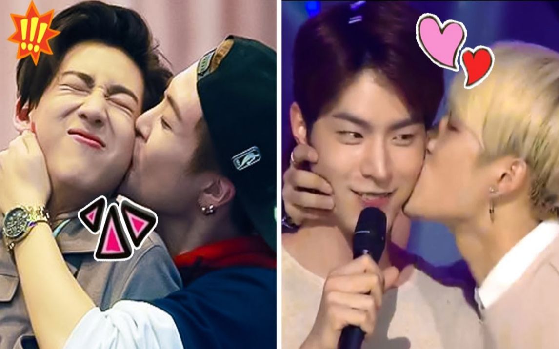 got7王嘉尔亲亲强行撩合集