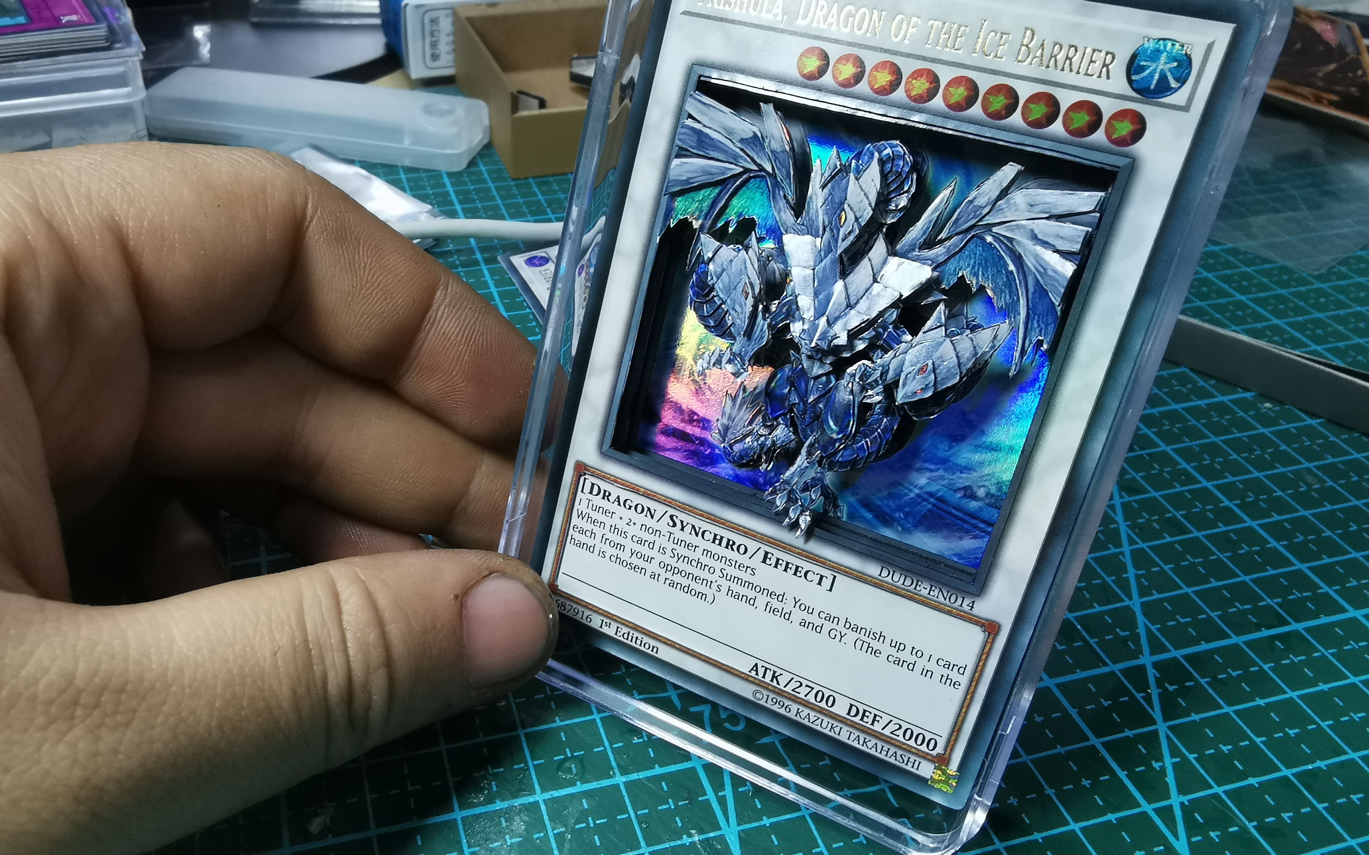 游戏王卡雕之三叉龙