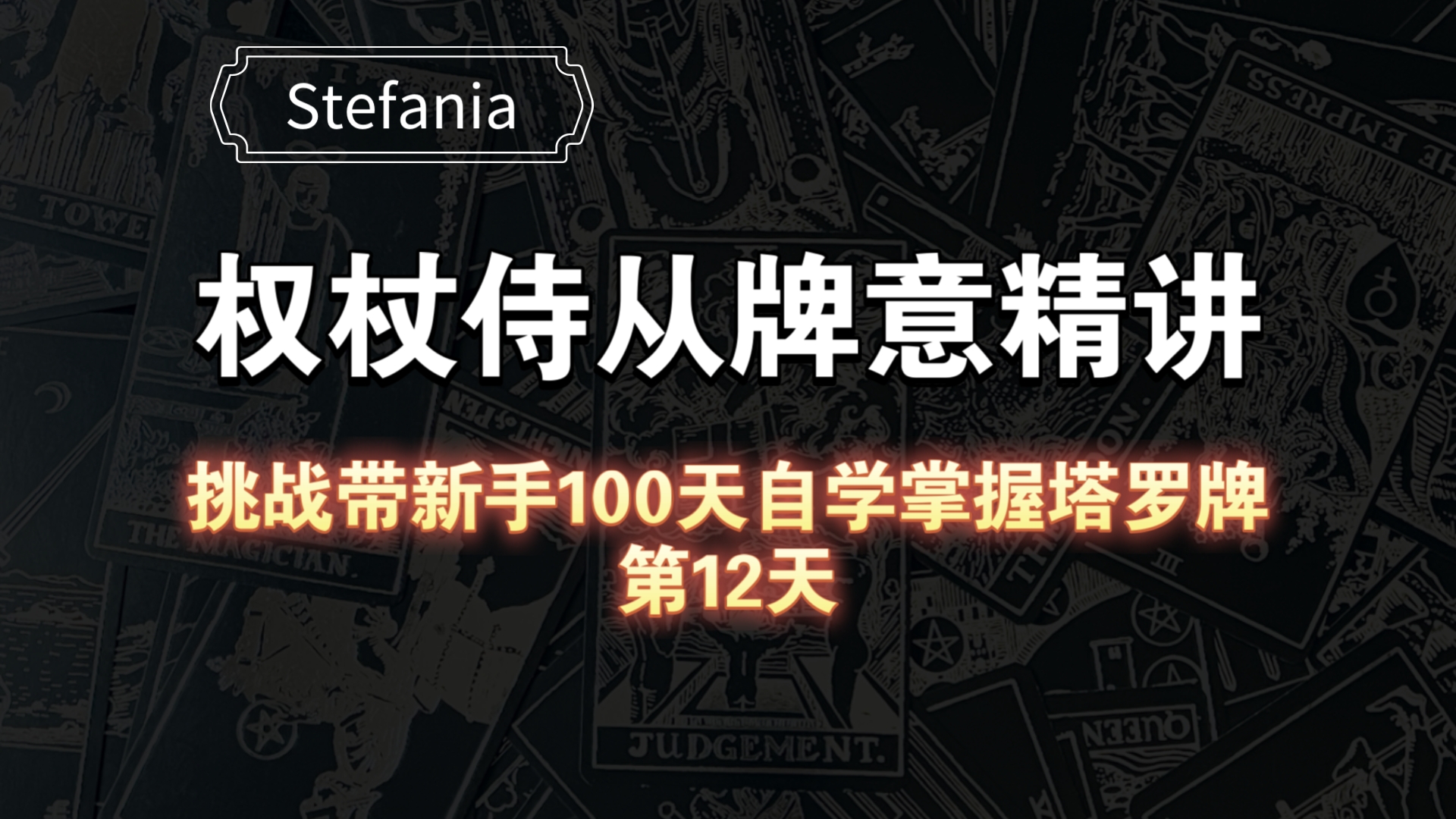 【塔罗自学教程】权杖侍从牌意解析|挑战带新手100天自学掌握塔罗牌(第12天)哔哩哔哩bilibili