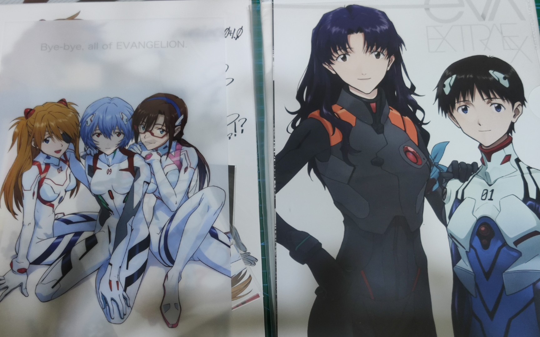 eva终剧场版特典,场刊 三女主文件夹开箱