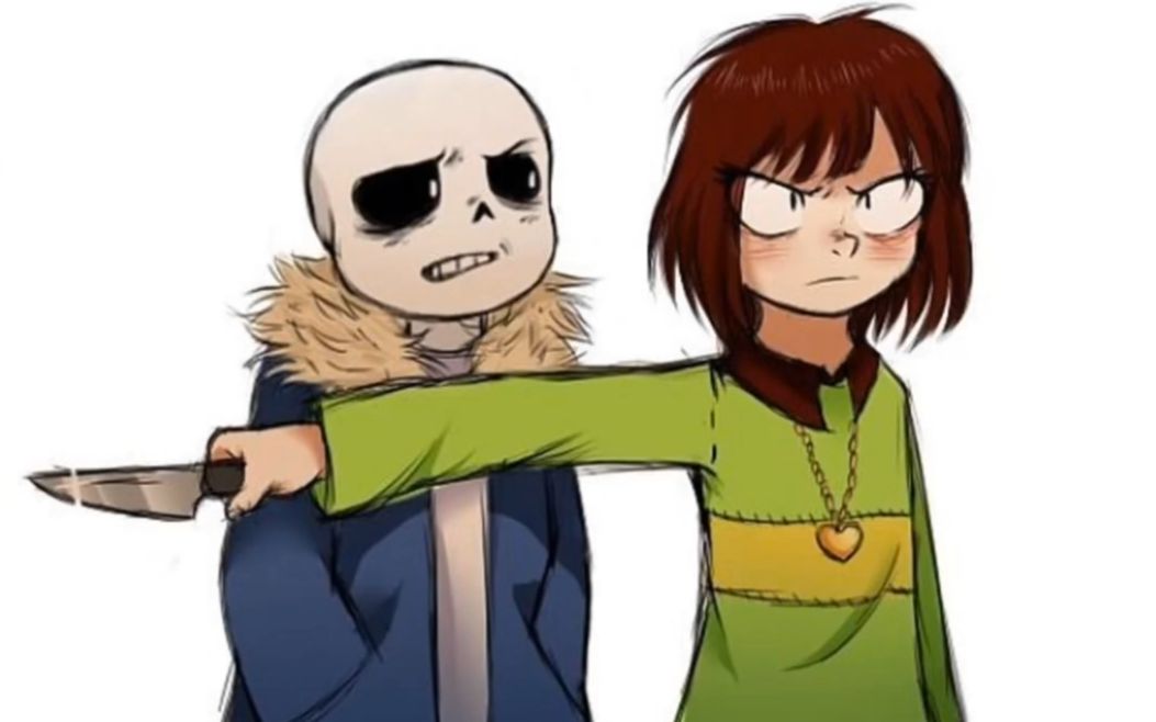 undertale girls like you || amv chara x sans chara x frisk