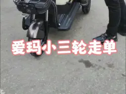 Télécharger la video: 不会骑两轮电动车的，腿脚不便的，推荐爱玛三轮，质量看得见，容易学。#好物推荐