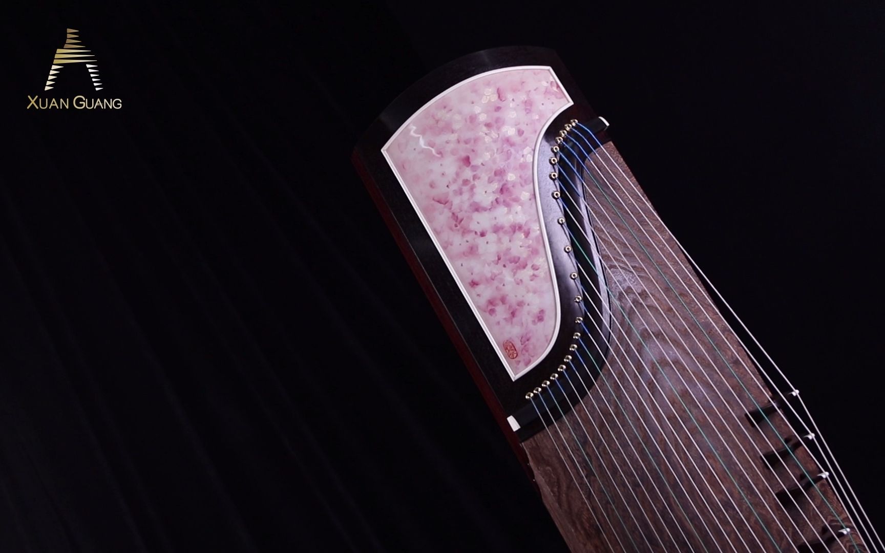 炫光现代水墨艺术和纸系列古筝「芳姿絮影」_哔哩哔哩_bilibili