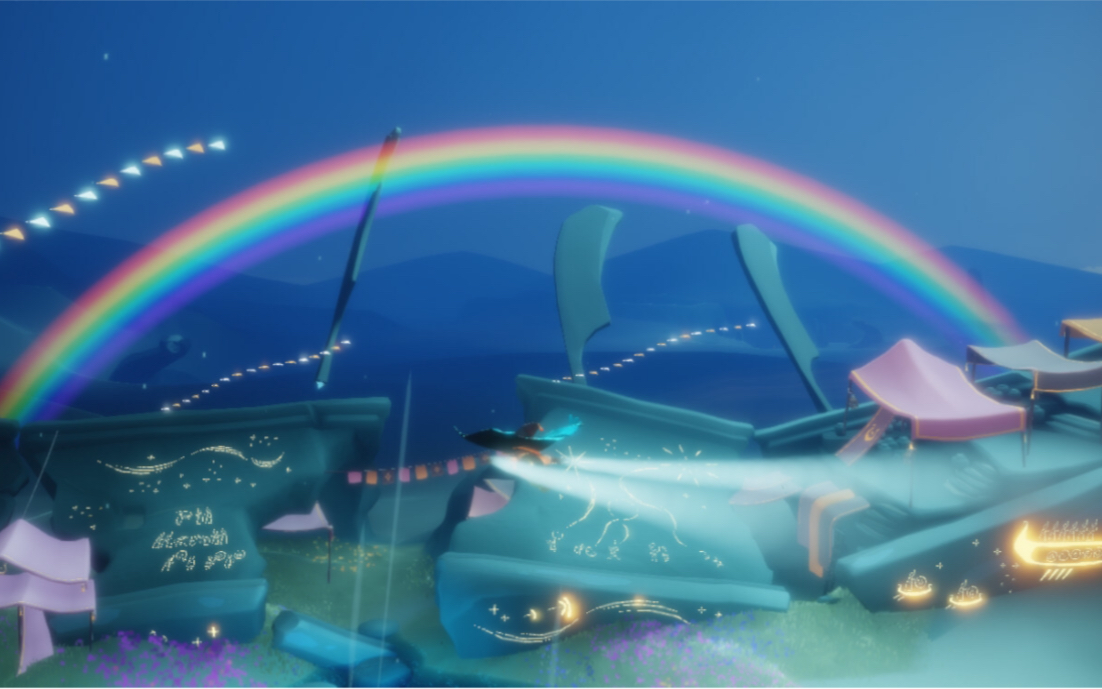 「sky光遇」测试服新增彩虹
