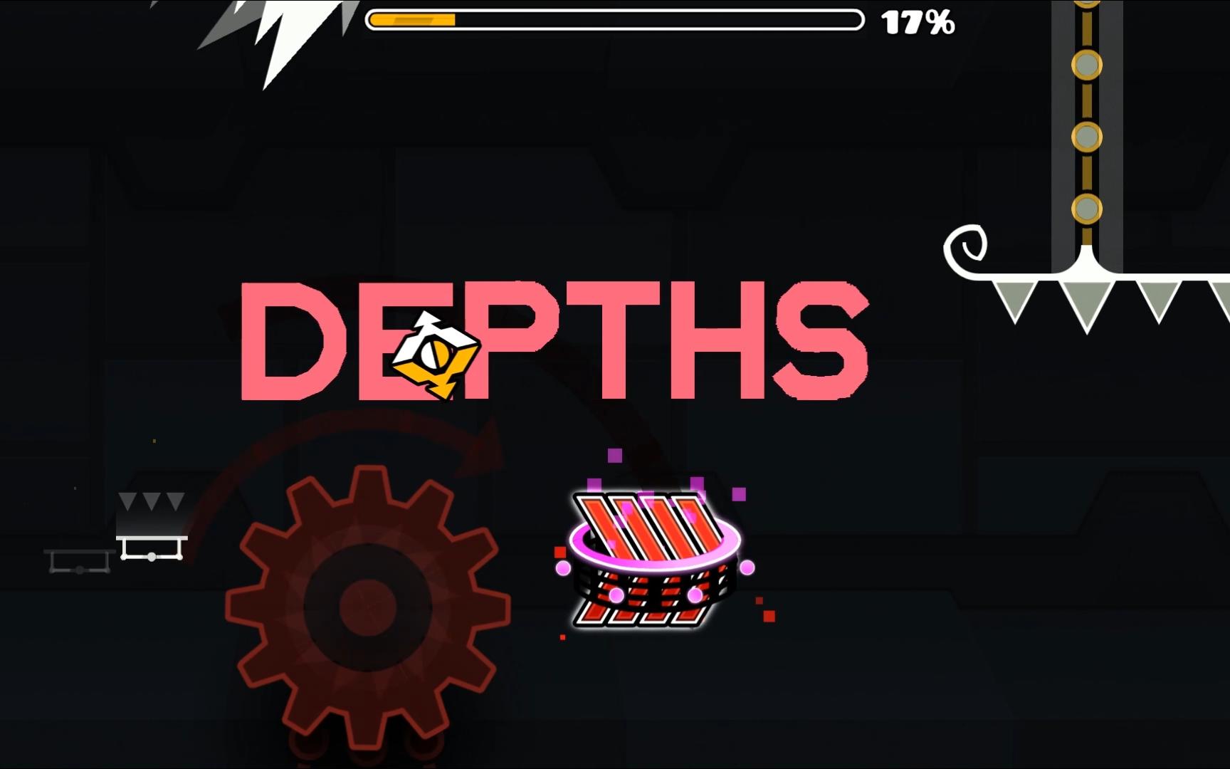 几何冲刺 skullduggery 100% 简单好玩的爽关