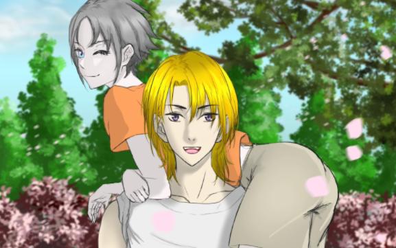 luca和mysta的过肩抱