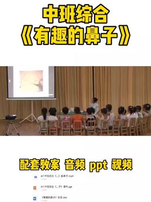 中班综合《有趣的鼻子》哔哩哔哩bilibili