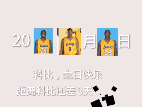 科比,生日快乐