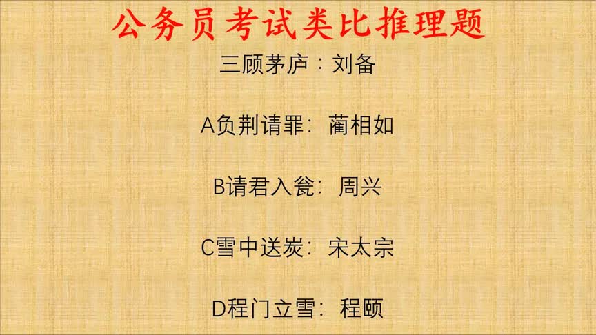 公考类比推理题,成语典故的主体和客体你能够分清吗?哔哩哔哩bilibili