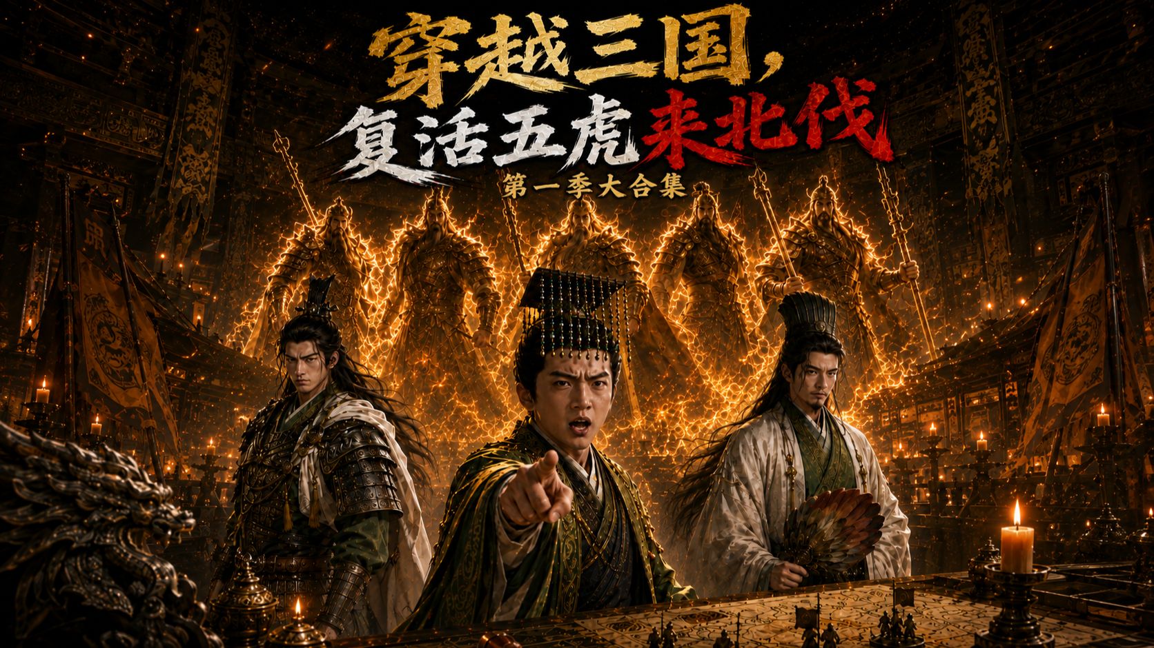 《穿越三国，复活五虎北伐》第一季1-10集大合集！【AI全民制作人】