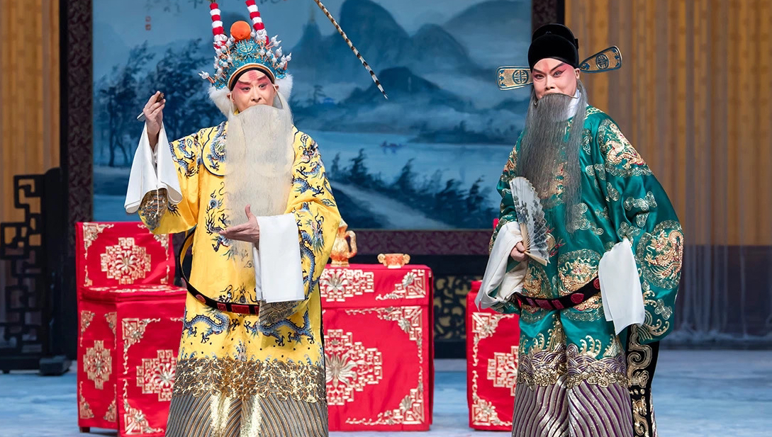 京剧《珠帘寨》经典流水唱段"太保推杯换大斗"李军饰李克用 张克饰程