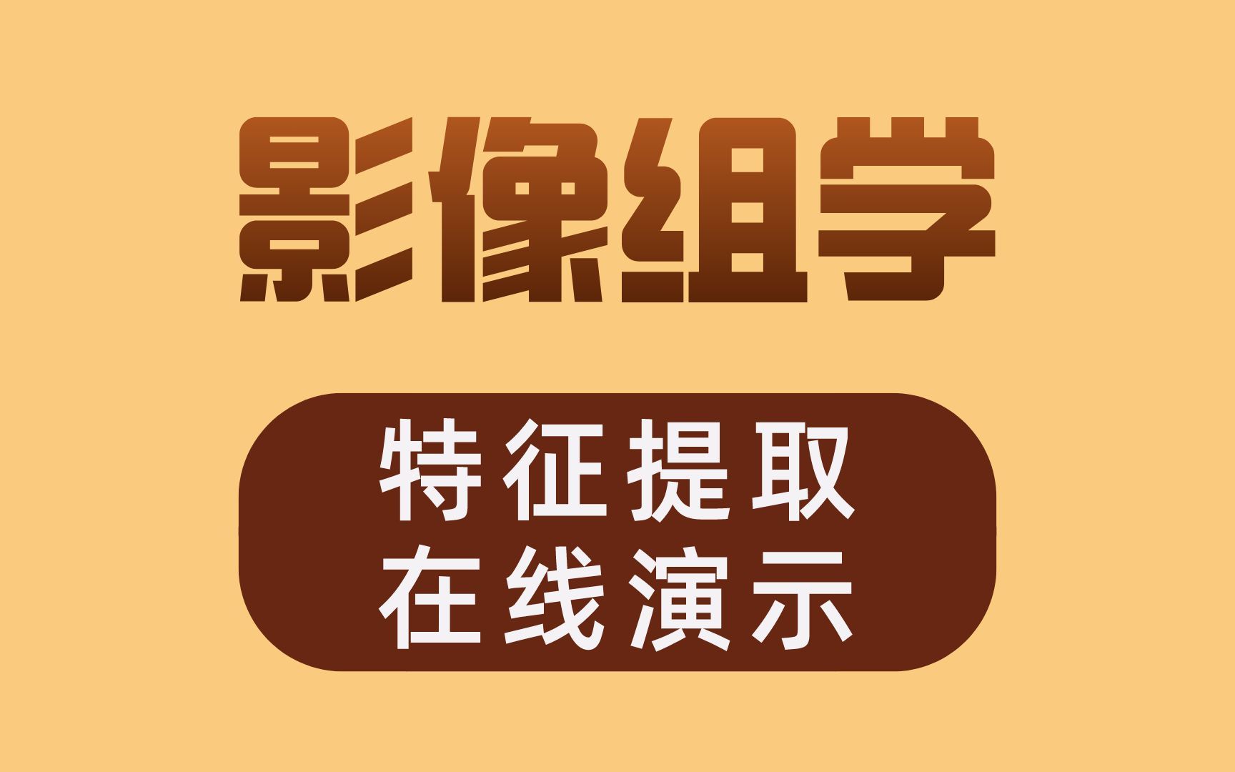 医学科研 | 影像组学特征提取在线演示哔哩哔哩bilibili